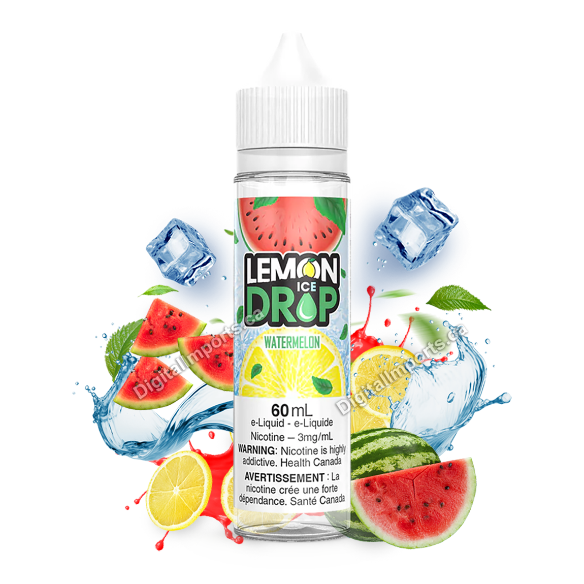 Lemon Drop E-liquid Watermelon Ice 3mg/ml 60ml (Provincial)