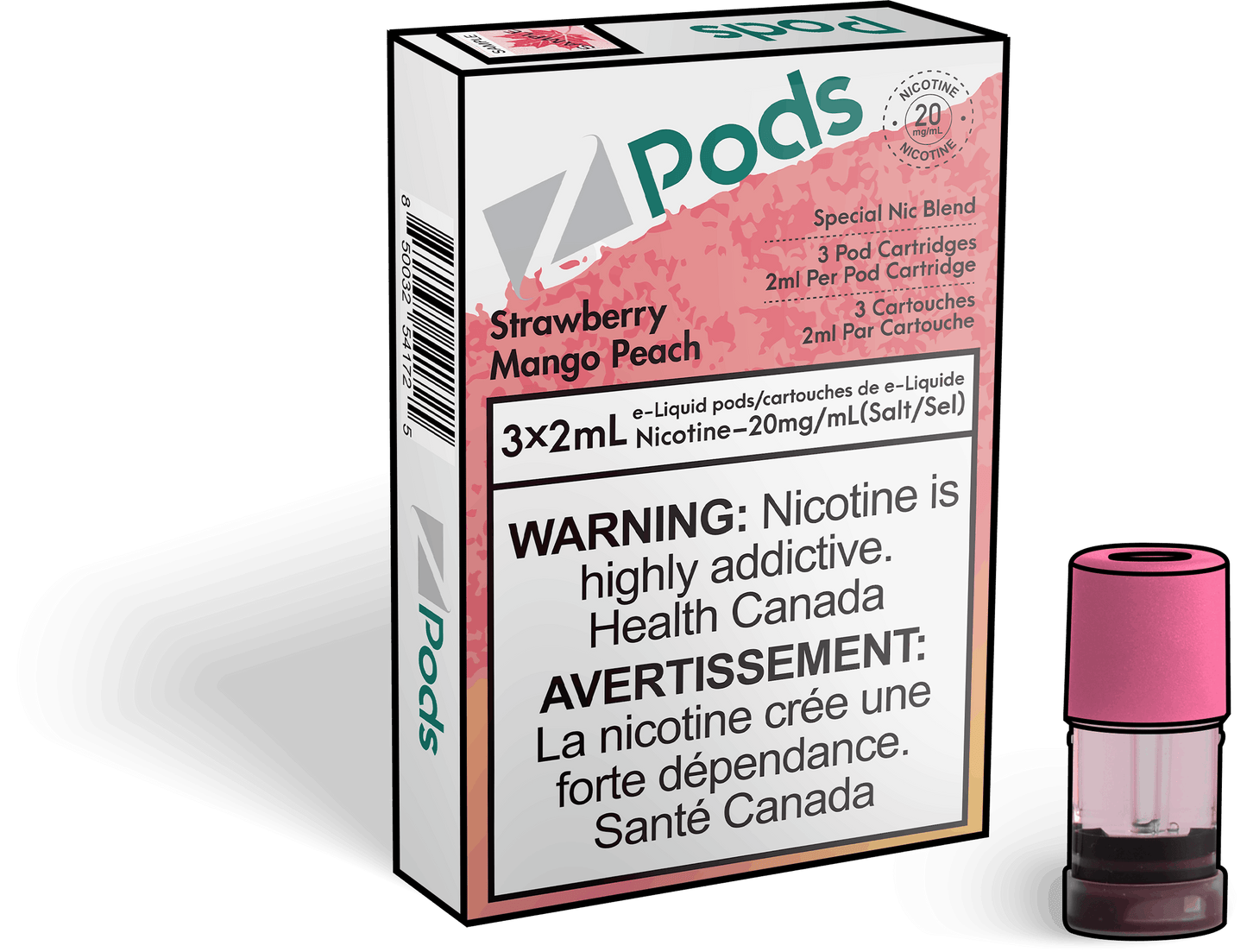 Zpods Strawberry Mango Peach 20mg ( Provincial)