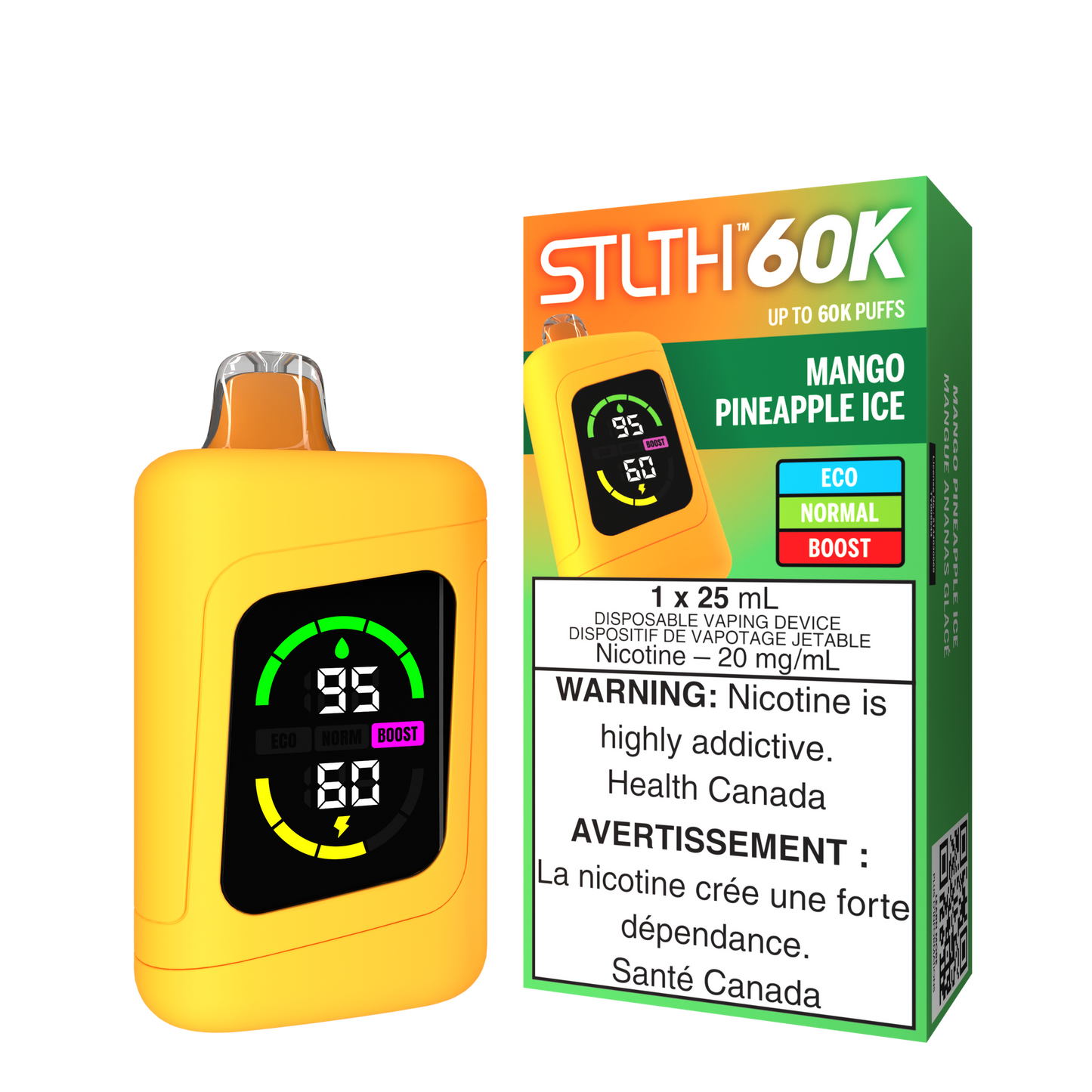Stlth 60k Mango Pineapple Ice disposable 20mg Provincial