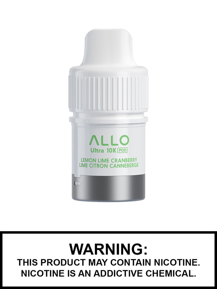 Allo Ultra 10K Hybrid Lemon Lime Cranberry Pre-filled Pods 20mg/mL (Provincial )