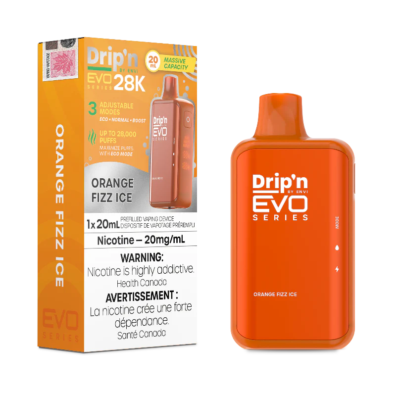 Drip’n EVO 28K Orange Sparkle Ice 20mg/mL disposable (Provincial)