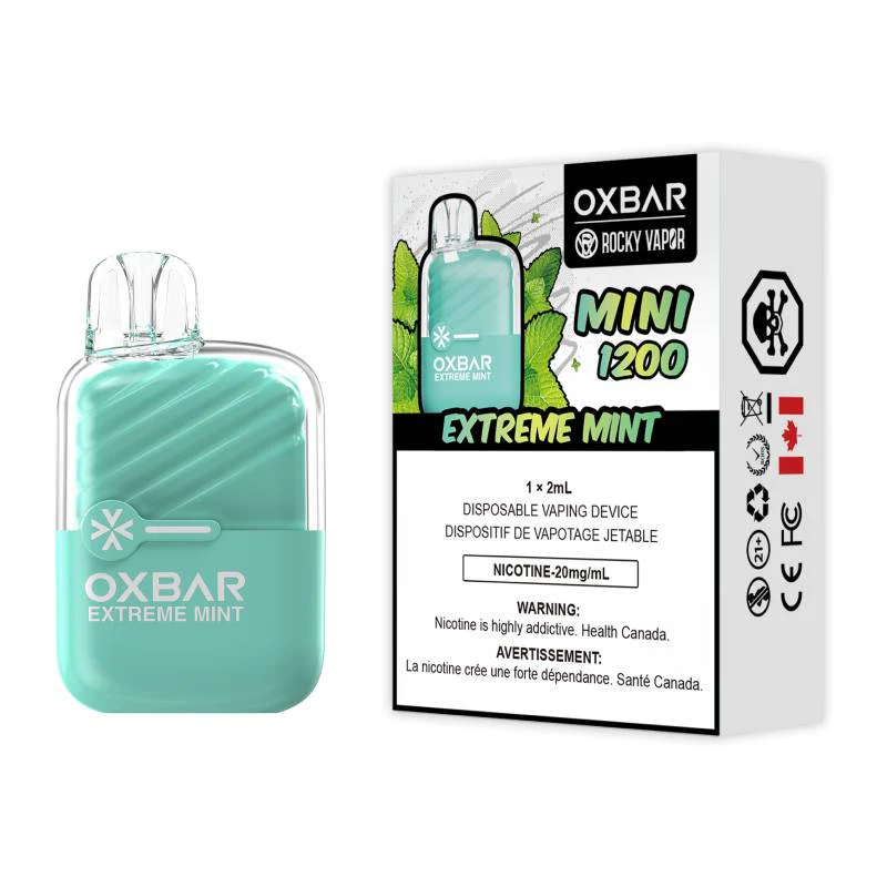 Oxbar Mini 1200 Extreme Mint 20mg/mL disposable (Provincial)
