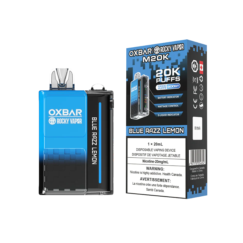 Oxbar Rocky Vapor M20K 20K Blueberry Raspberry Lemon 20Mg Disposable Vape (Provincial)