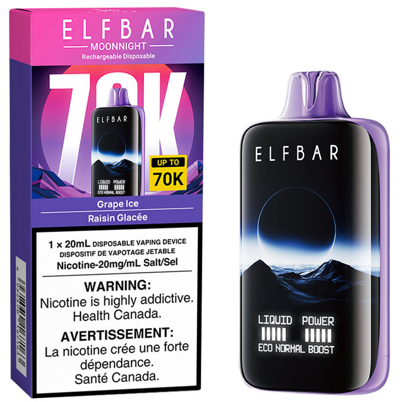 Elf Bar 70k Grape Ice 20mg/mL Disposable (Provincial)
