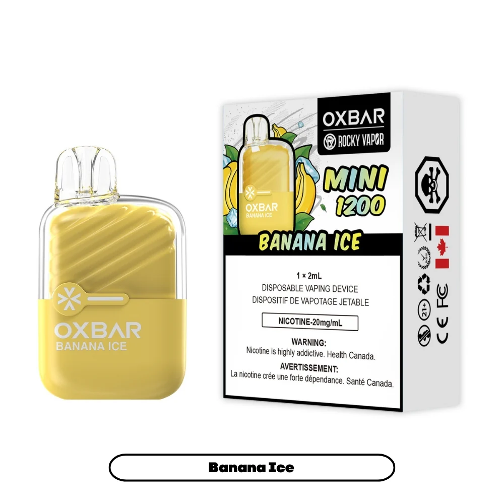 Oxbar Mini 1200 Banana Ice 20mg disposable (provincial)