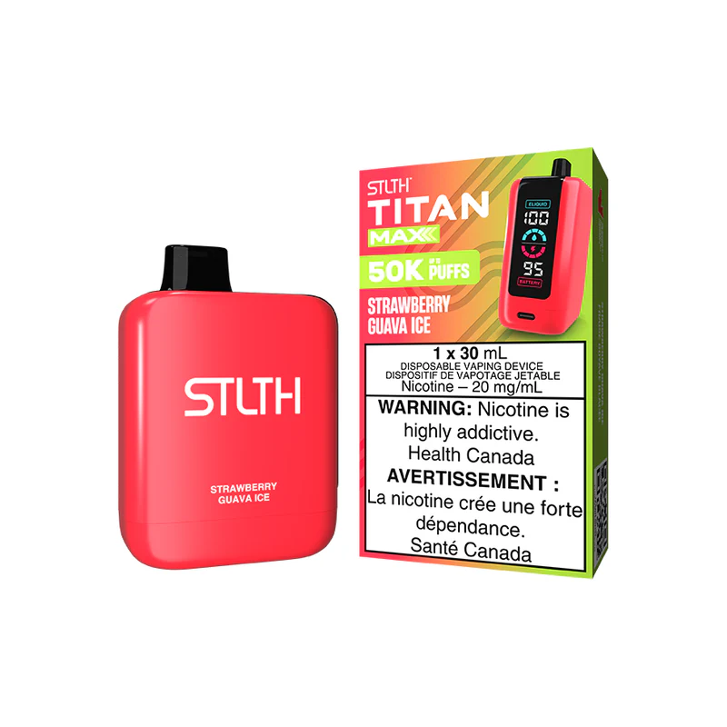 Stlth Titan Max 50k Strawberry Guava Ice 20mg/mL Disposable (Provincial)