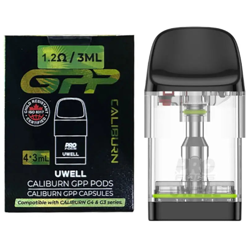 Caliburn GPP 1.2Ω/ 3ML replacement pods 4 pack