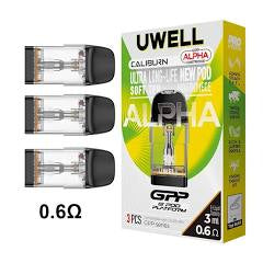 Caliburn ALPHA GPP 0.6Ω/ 3ML replacement pods 12pack