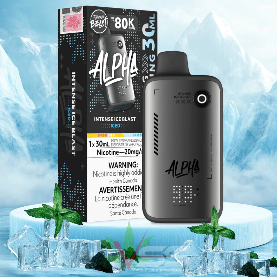 Flavour Beast Alpha Intense Ice Blast Iced 80K 20mg/ml disposable (Provincial)