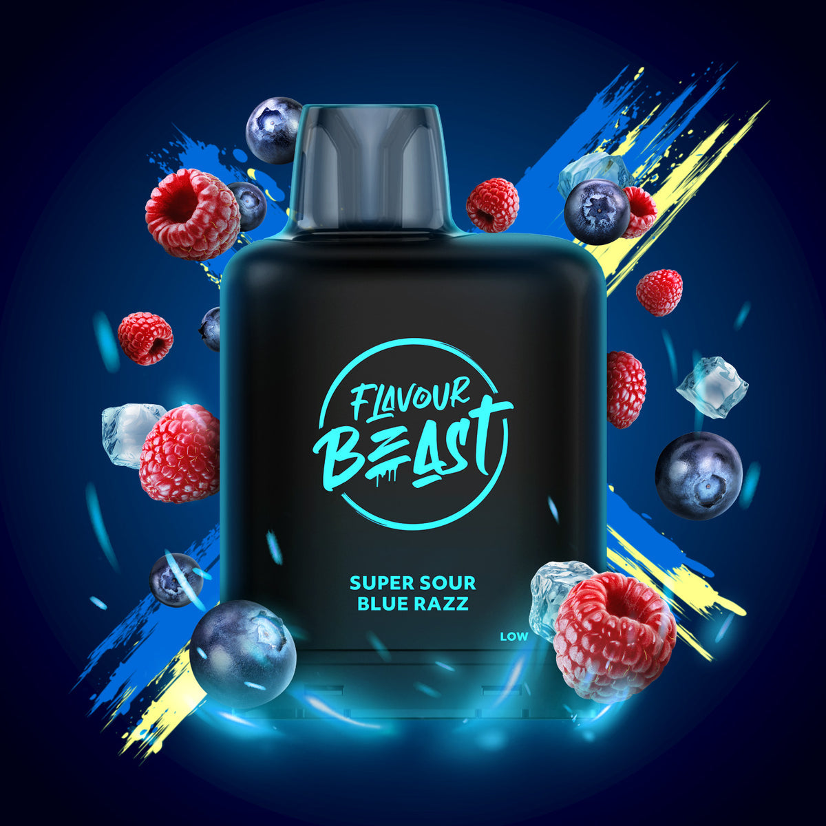 Flavour Beast Level X G2 Ultra Pod 50k Super S. Blue Razz Iced 20mL 20mg/ml (Provincial)