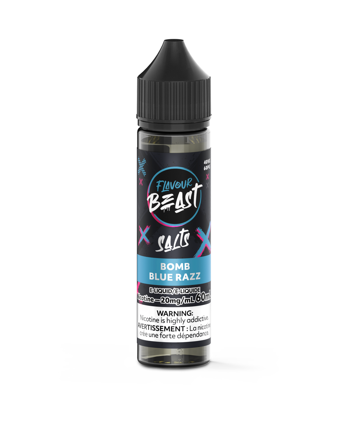 Flavour Beast E-Liquid – Bomb Blue Razz 20mg/60ml (Provincial)
