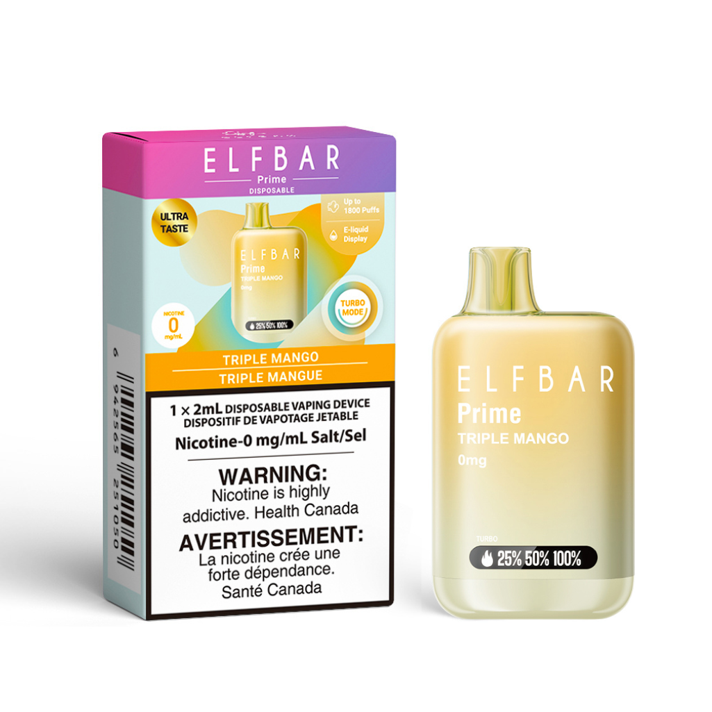 ELF BAR Prime 1800 Triple Mango 0mg Disposable (Provincial)