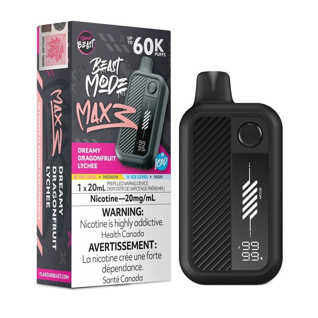 Flavour Beast Mode Max 3 60k Dreamy Dragonfruit Lychee ice 20mg/ml Disposable (provincial)