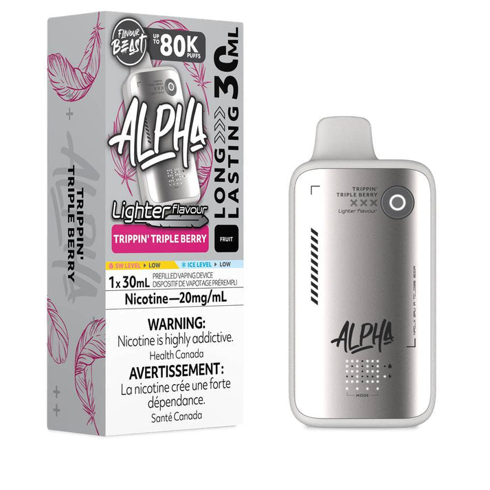 Flavour Beast Alpha Lighter Trippin Triple Berry 80k 20mg/ml Disposable (Provincial)