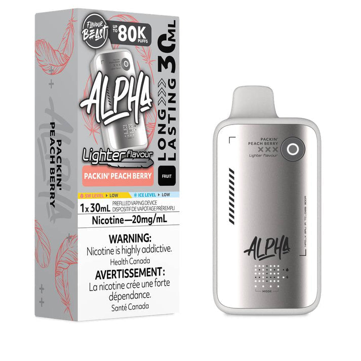 Flavour Beast Alpha Lighter Packin Peach Berry 80k 20mg/ml Disposable (Provincial)