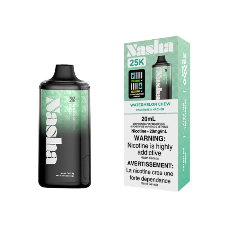 Nasha 25k Watermelon Chew 20mg/ml Disposable (Provincial)