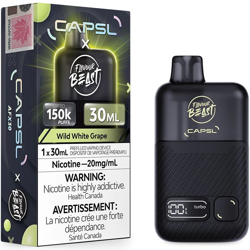 Capsl x Flavour Beast 150k Wild White Grape Iced 20mg/30ml Disposable (Provincial)
