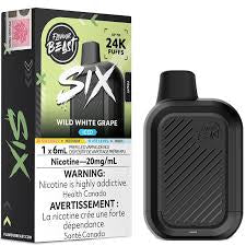 Flavour Beast SIX 24k Wild White Grape Iced 20mg/ml Disposable (Provincial)