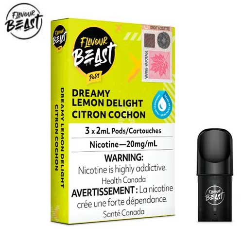 Flavour beast dreamy lemon delight 20mg/mL pods (Provincial)