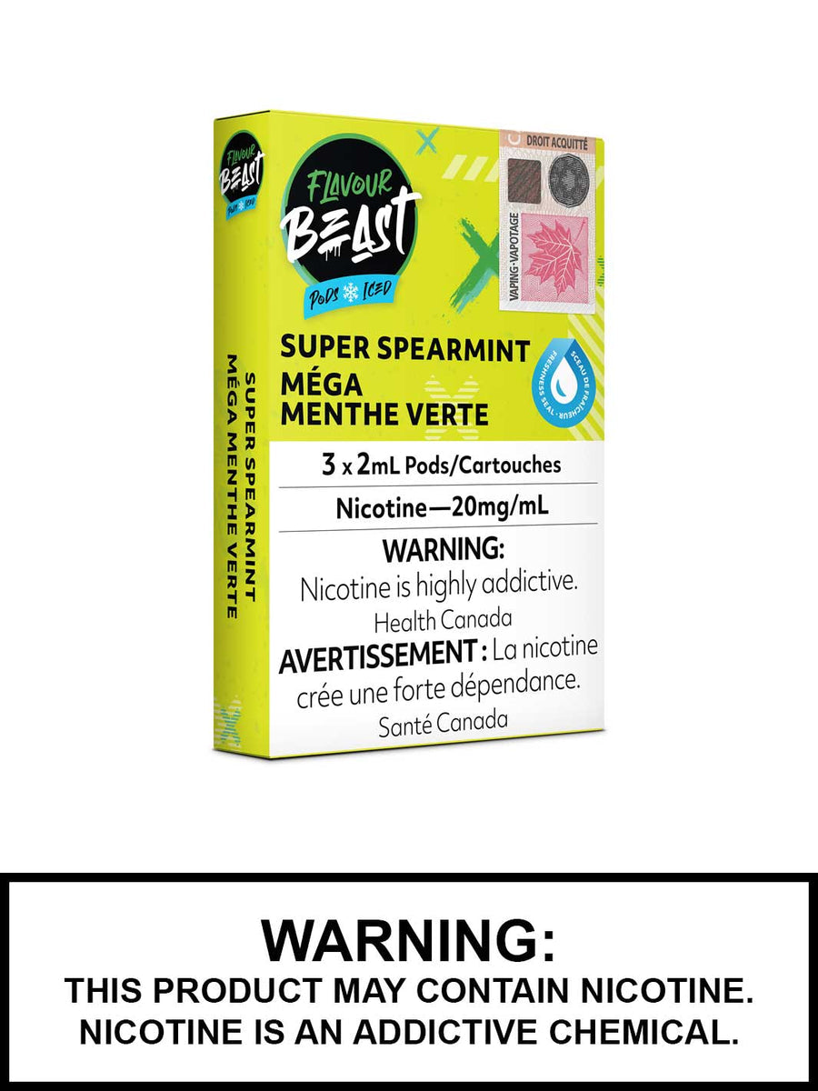 Flavour beast super spearmint ice 20mg/mL pods ( Provincial)