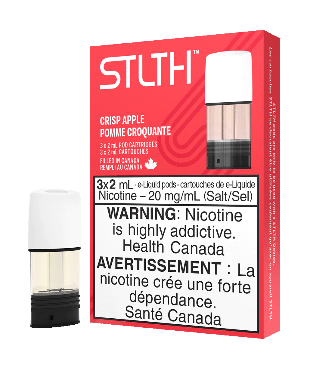 Stlth Crisp Apple Bold 50 20mg/mL Pods (Provincial)