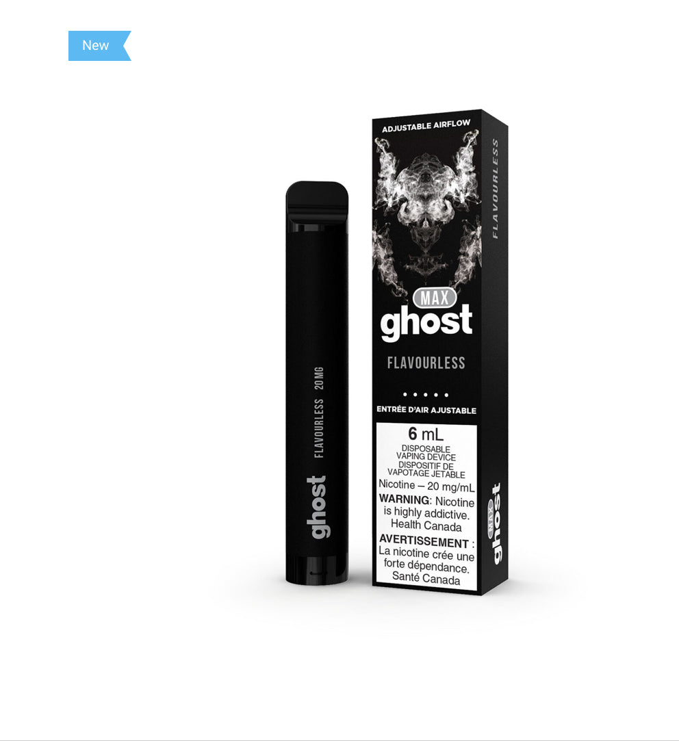 Ghost max flavourless 20mg/mL disposable (Provincial)