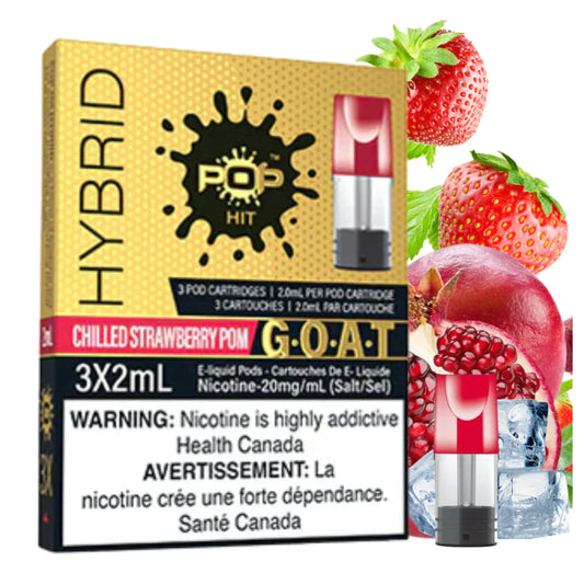 Pop Hit Chilled Strawberry POM 20mg Pods (Provincial)