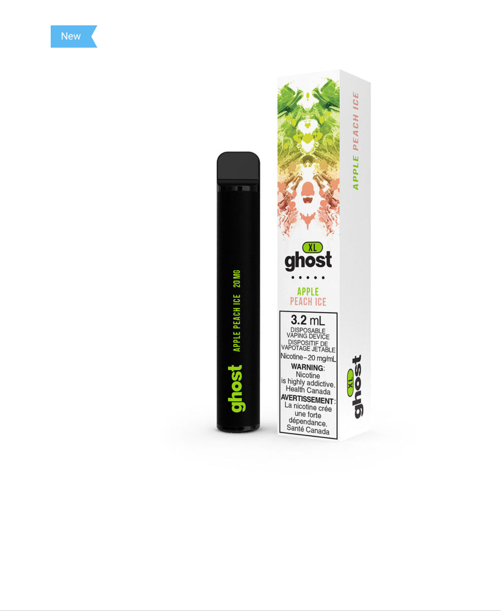 Ghost xl apple peach ice 20mg/mL disposable (Provincial)