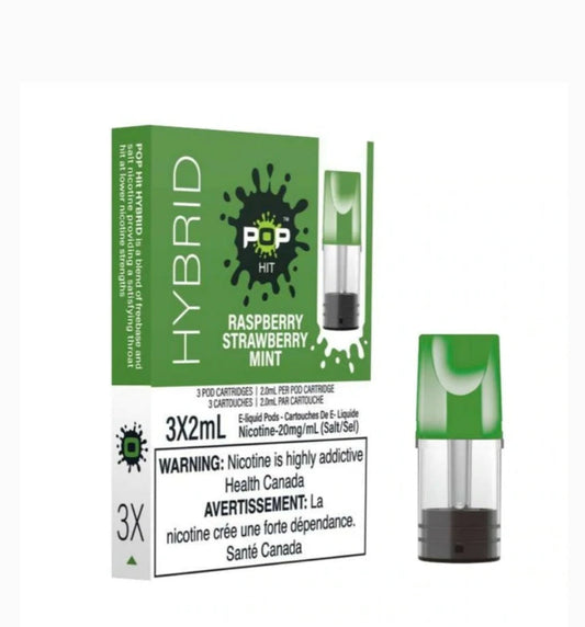 Pop Hit Raspberry Strawberry Mint Pods 20mg (Provincial)