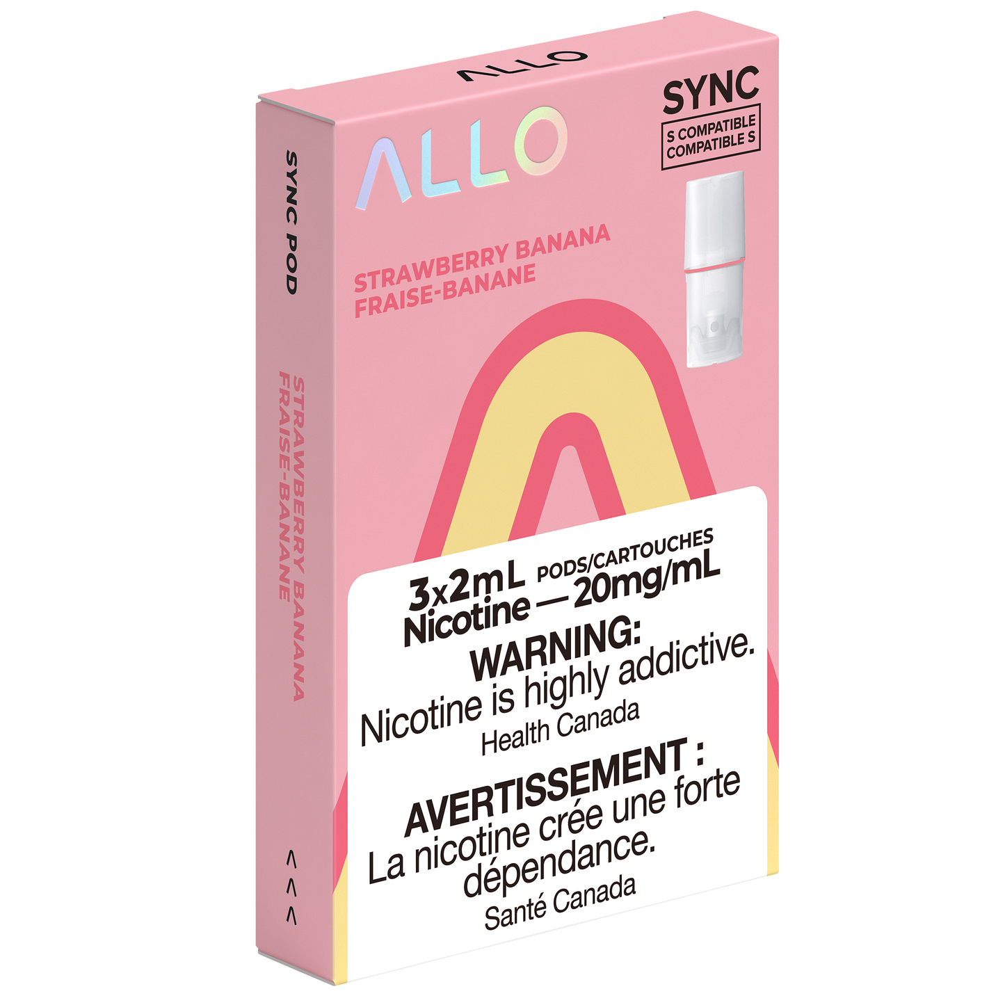 Allo Sync Strawberry Banana 20mg/mL Pods