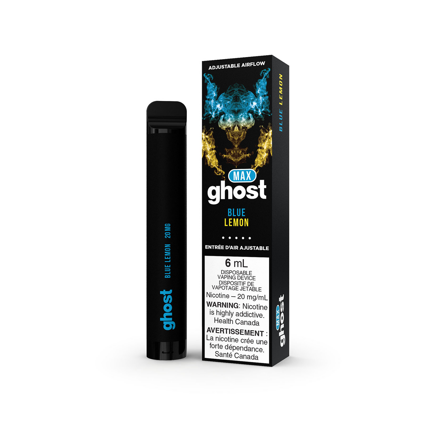 Ghost Max Blue Lemon 20mg/mL disposable (Provincial)