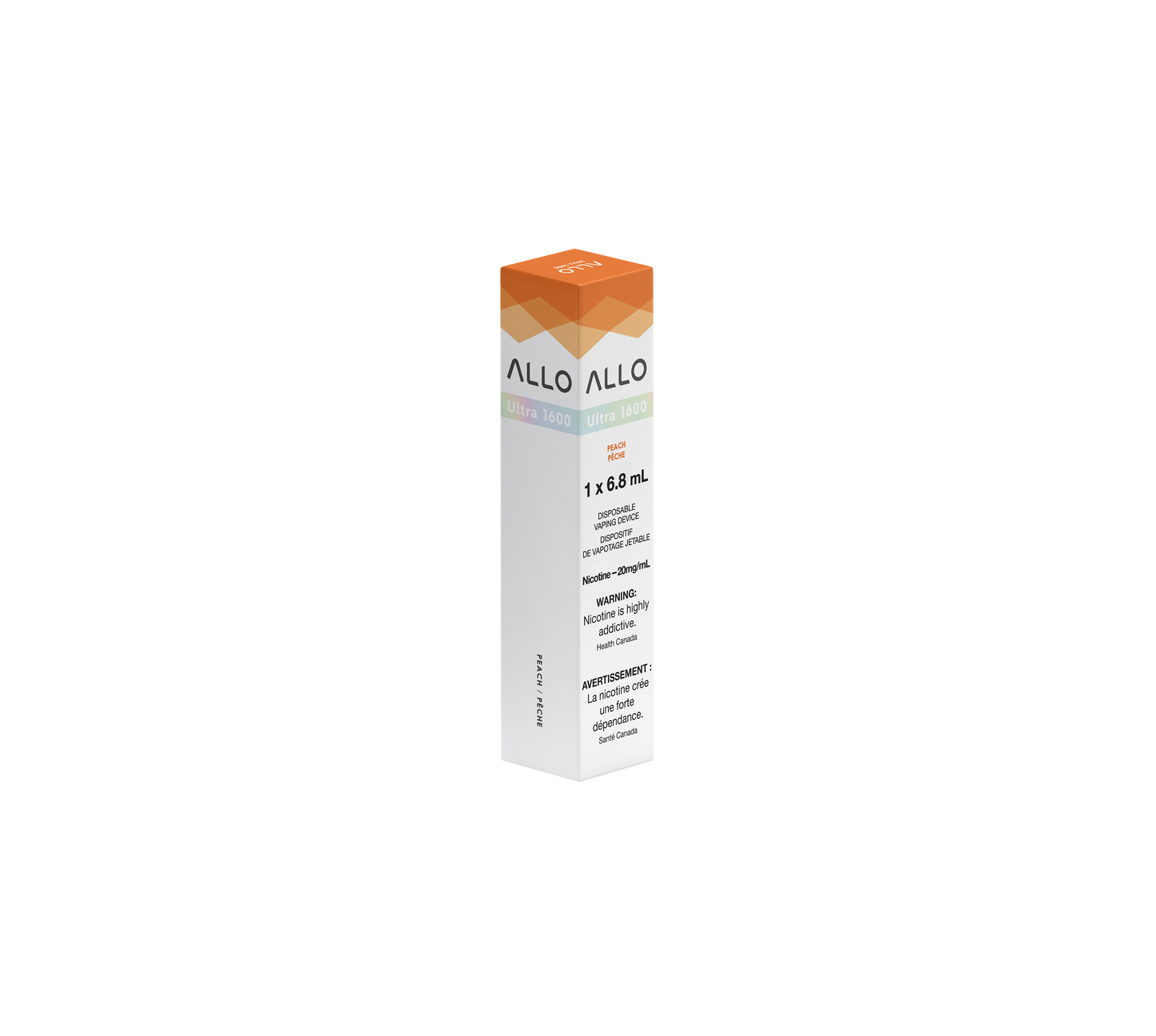 Allo Ultra 1600 Peach 20mg/mL Disposable (Provincial)