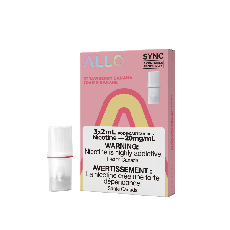 Allo Sync Strawberry Banana 20mg/mL Pods
