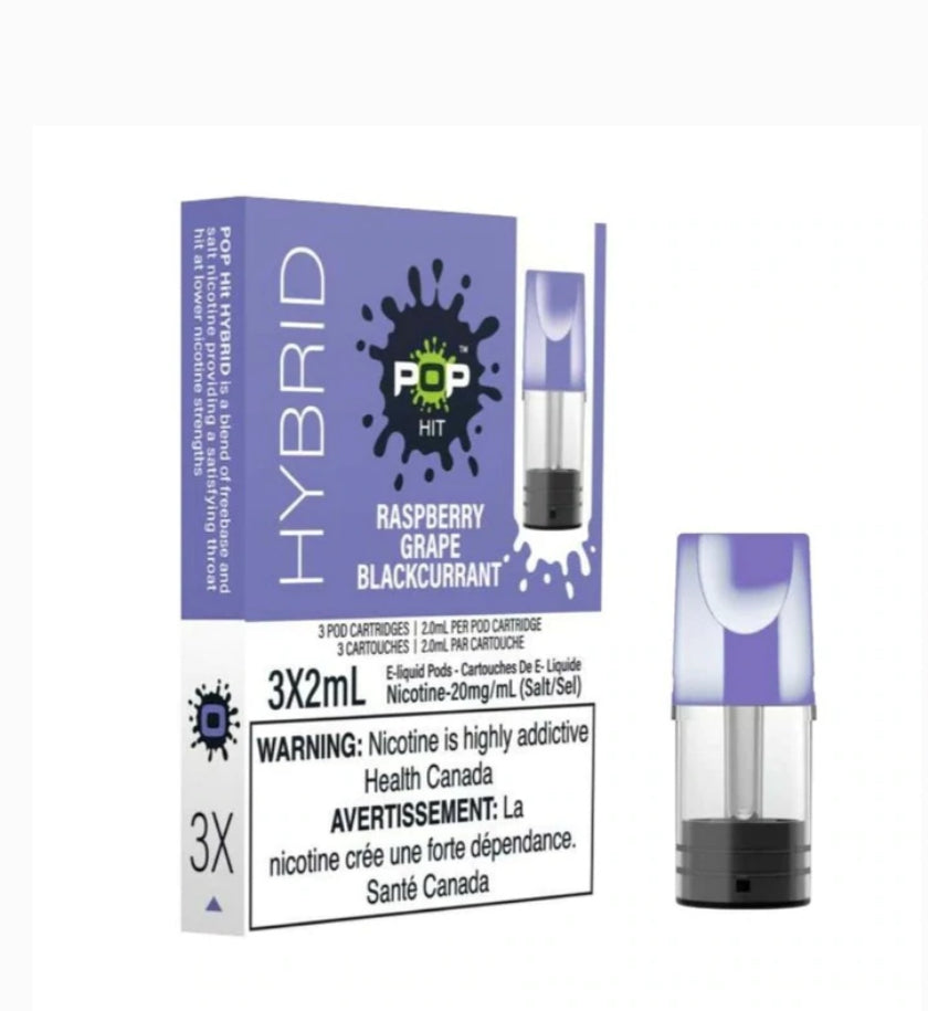 Pop Hit Raspberry Grape Blackcurrant Pods 20mg (Provincial)
