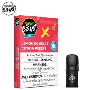 Flavour beast lemon squeeze ice 20mg/mL pods (Provincial)