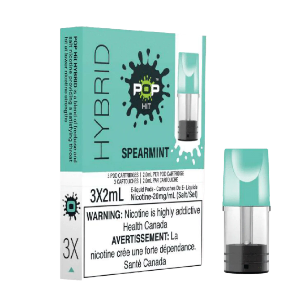 Pop Hit Spearmint 20mg Pods( Provincial)