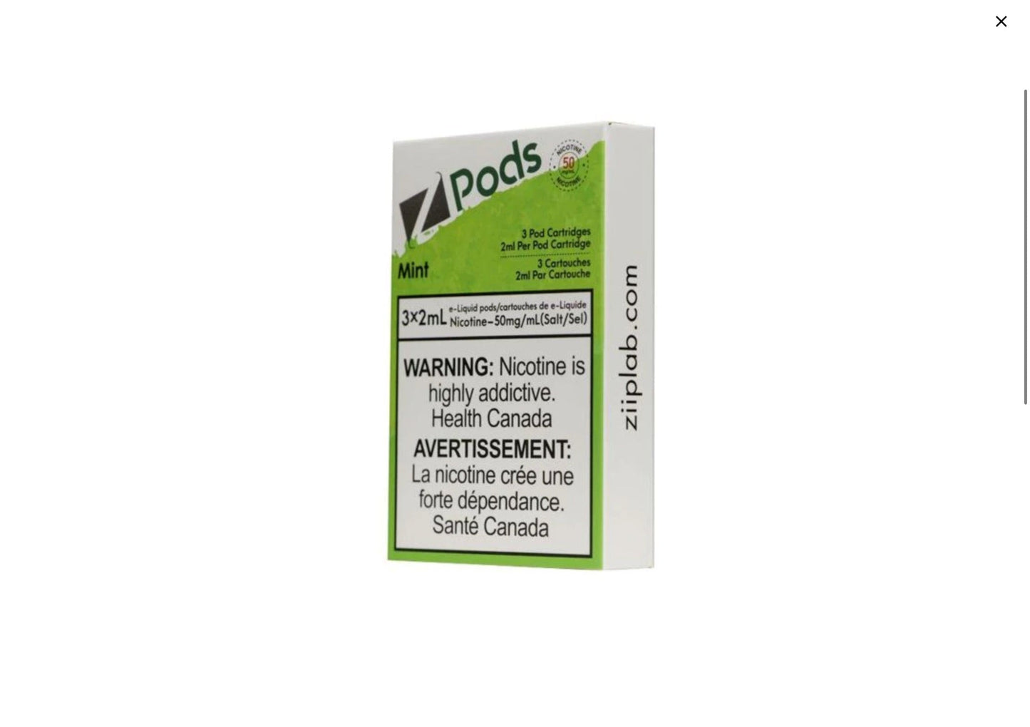 Zpods Mint 20mg( Provincial)