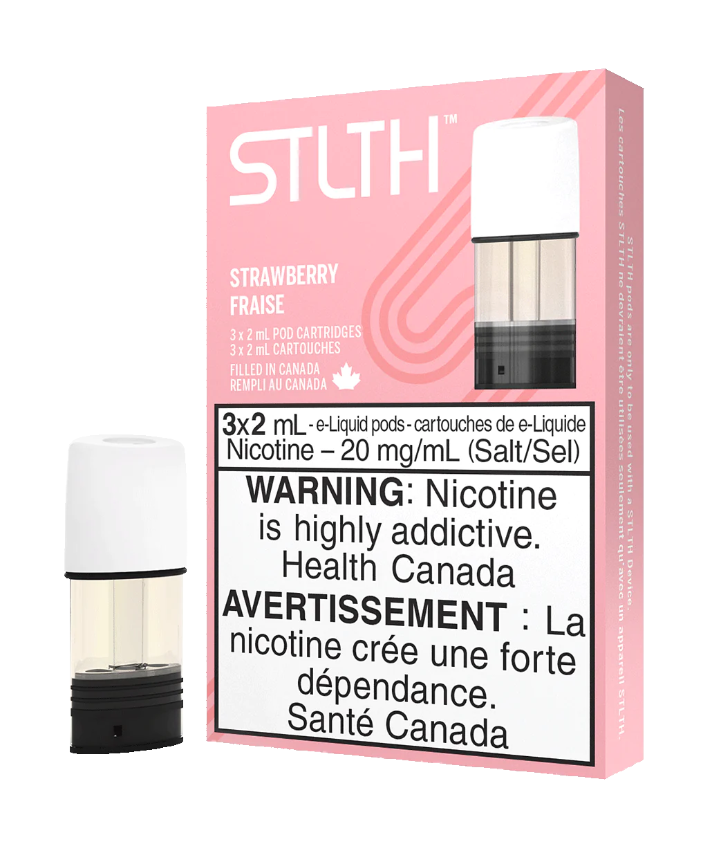 Stlth Strawberry Bold50 20mg/mL Pods( Provincial)