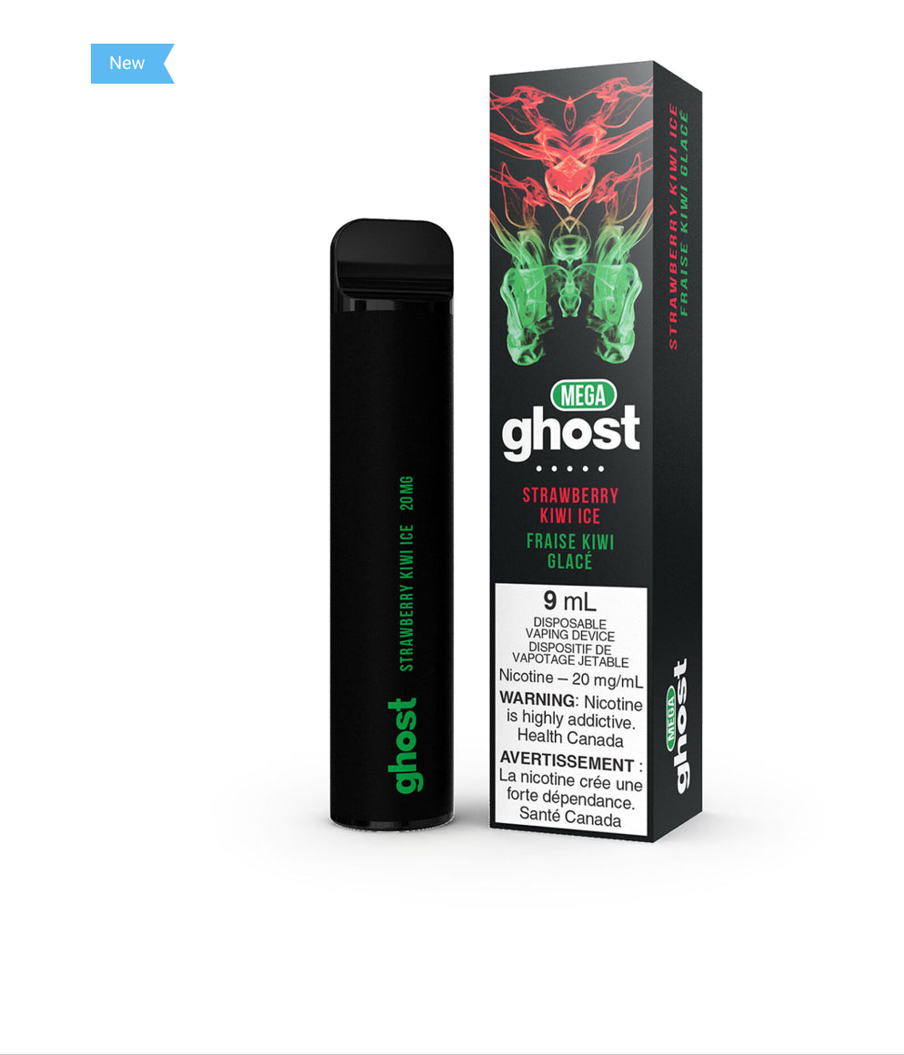 Ghost Mega Strawberry Kiwi Ice 20mg/mL Disposable (Provincial)