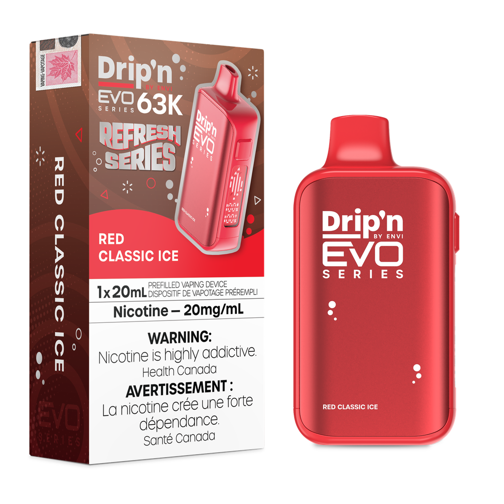 Drip’n EVO 63K Red Classic Ice 20mg/ml Disposable (Provincial)