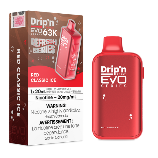 Drip’n EVO 63K Red Classic Ice 20mg/ml Disposable (Provincial)