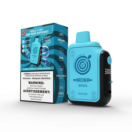 Archer 12000 VapMod 20mg/mL Blueberry Watermelon disposable