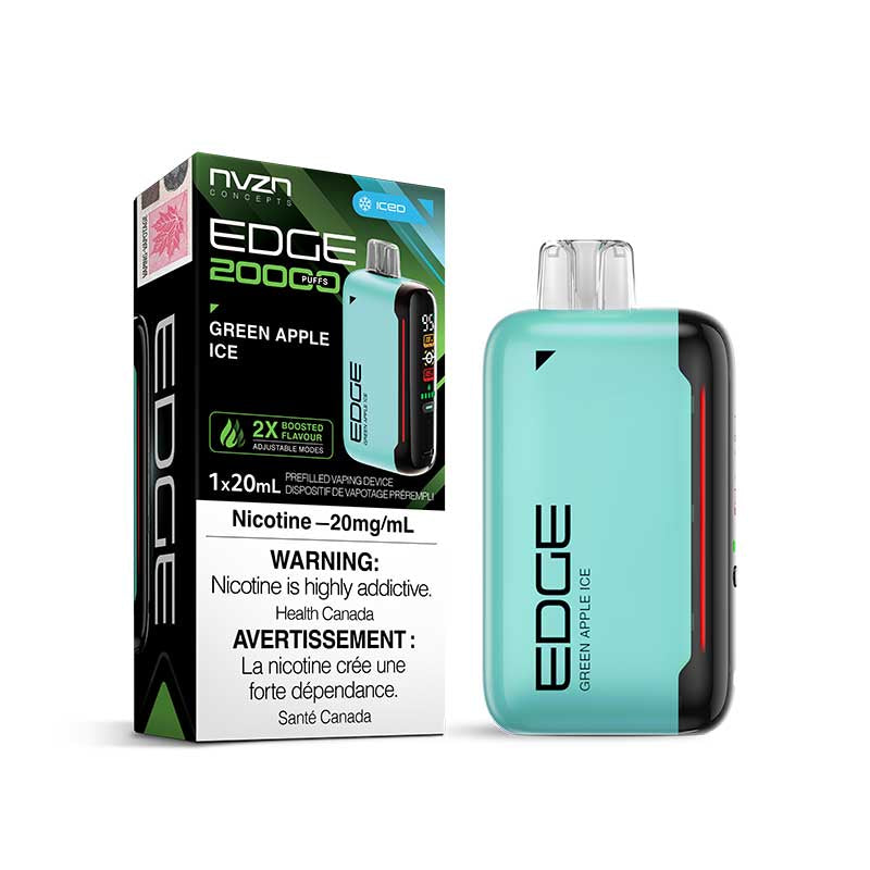 Edge by NVZN 20000 Green Apple Ice 20mg/mL disposable ( Provincial)