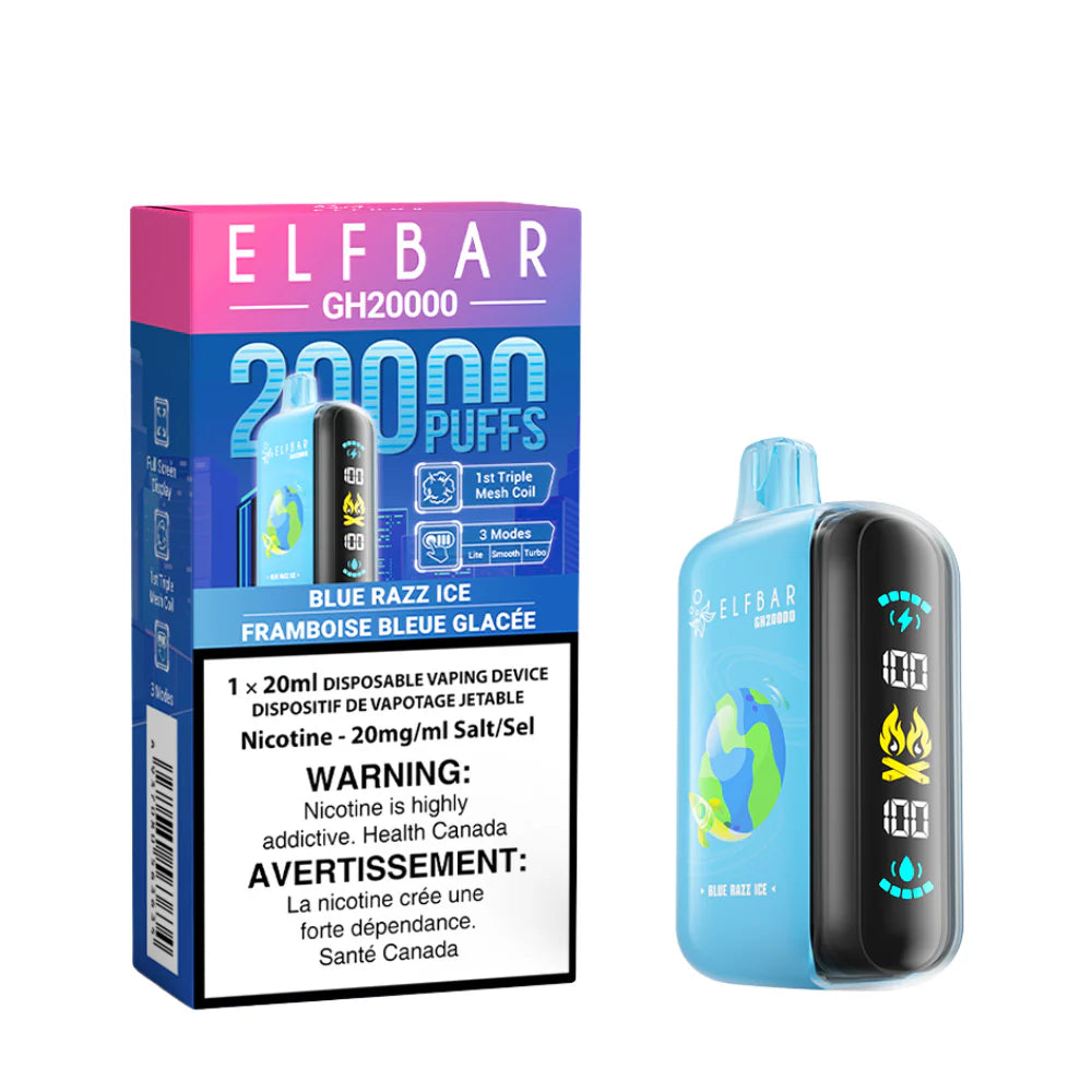 Elf bar GH20k Blue Razz Ice 20mg disposable (Provincial)