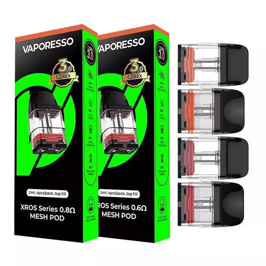 Vaporesso COREX 3.0 Xros Series 1.2 Ohm Mesh Replacement Pods (pack of 4, 2ml  )