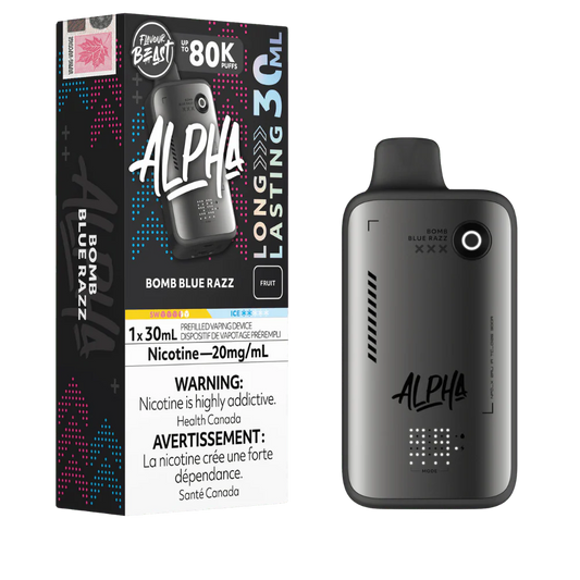 Flavour Beast Alpha Bomb Blue Razz 80K 20mg/ml disposable (Provincial)