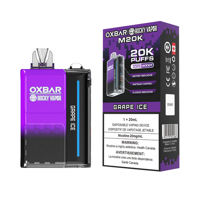 Oxbar M20k Grape Ice 20mg/ml disposable