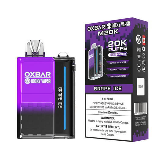 Oxbar M20k Grape Ice 20mg/ml disposable (Provincial)