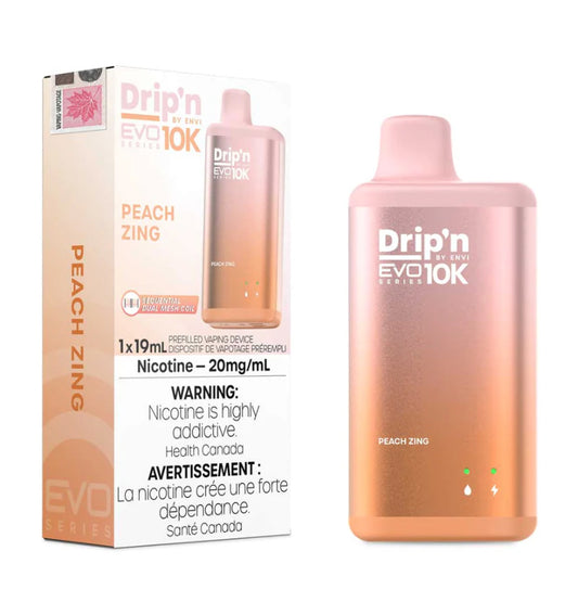 Drip’n EVO 10K Peach Zing  20mg/mL disposable