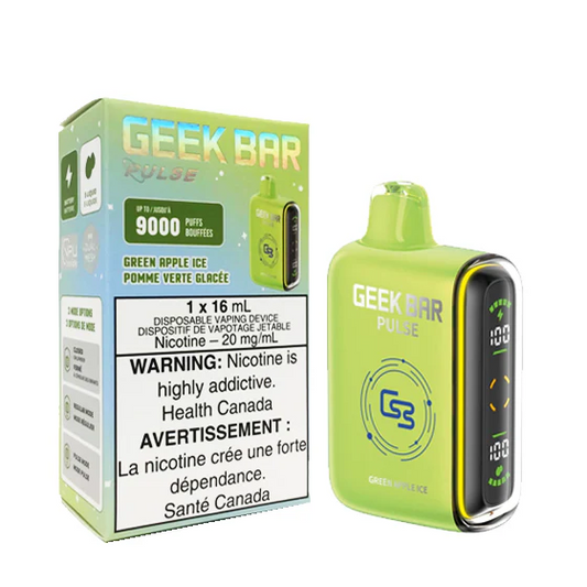 Geek bar pulse 9000 Green Apple Ice 20mg/ml disposable (Provincial)